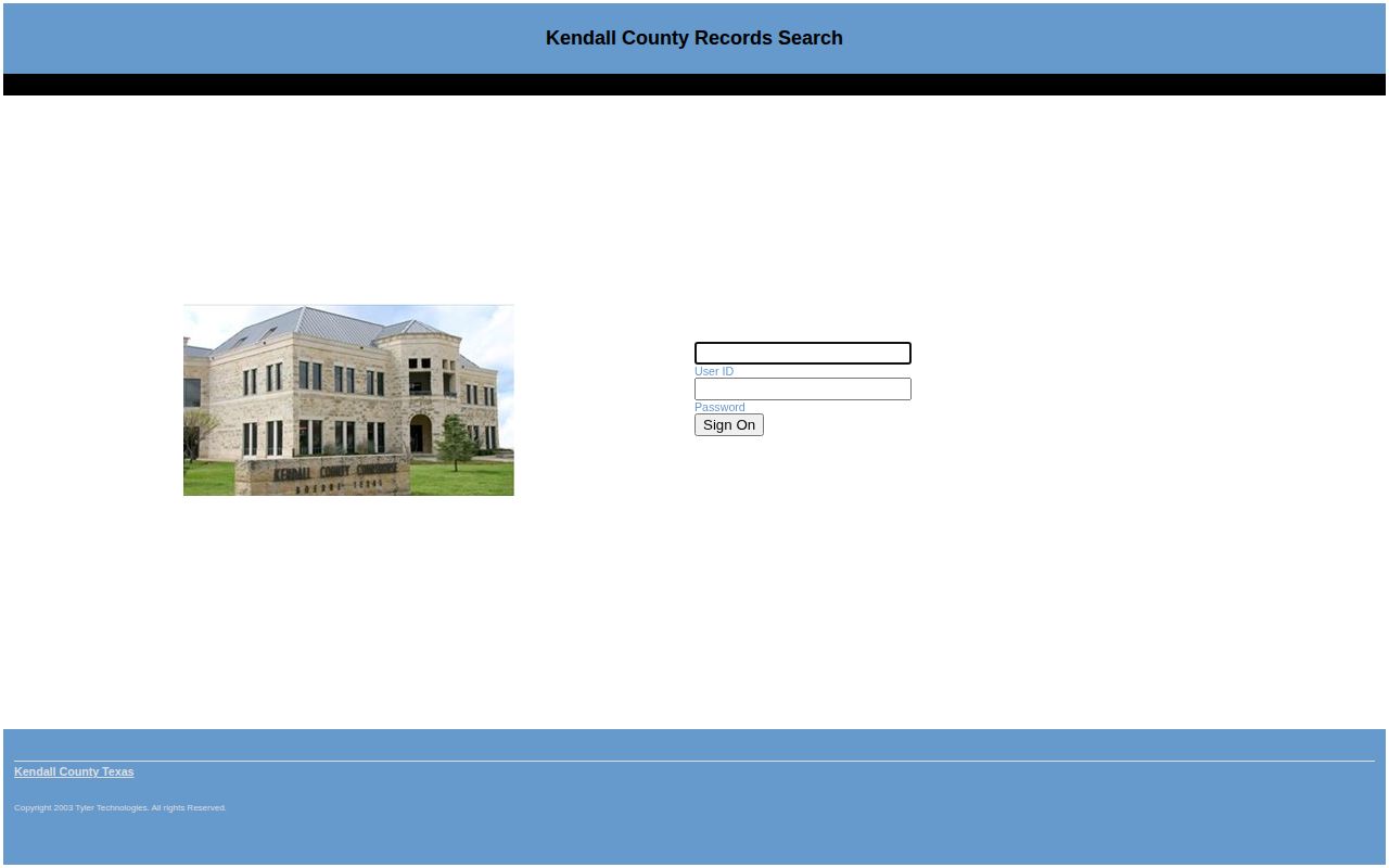 Kendall County booking-record court access portal